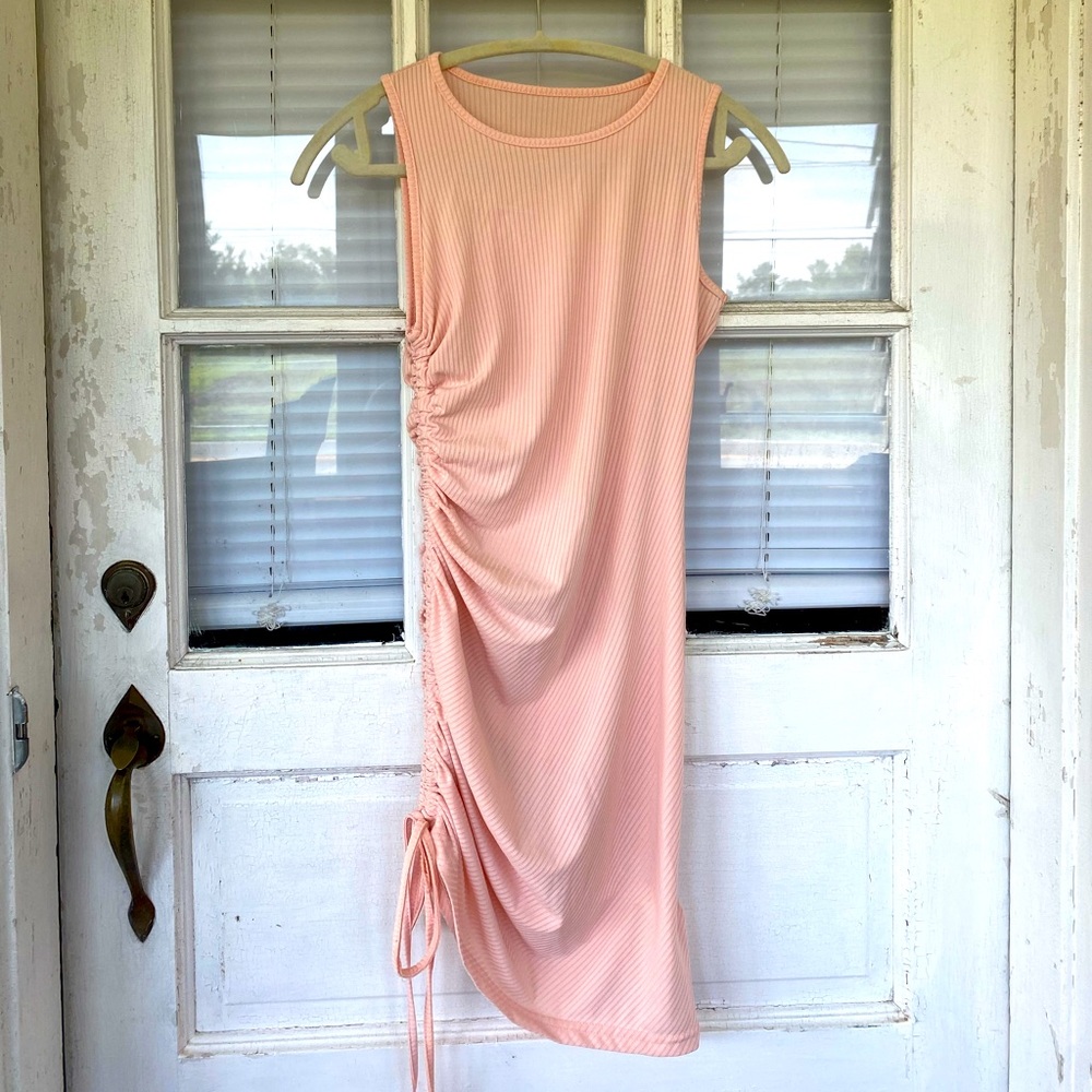light pink tight body dress
